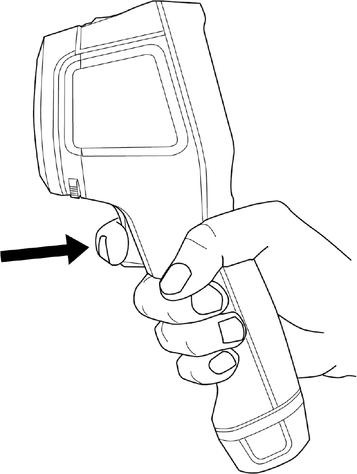 FLIR Ex Pro トリガーを引いて画像を保存する