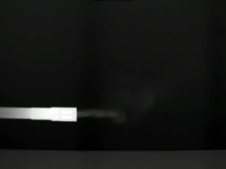 FLIR GF320 通常表示で撮影したガスの映像
