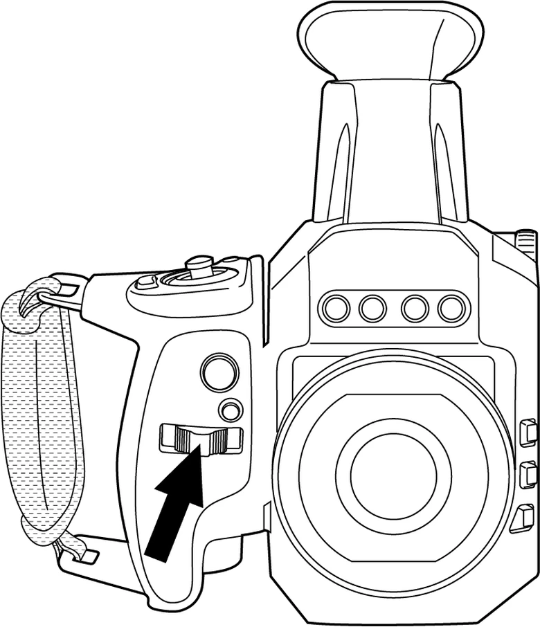 FLIR Gx320 ズームボタンの位置