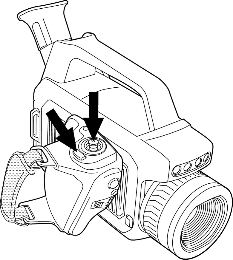FLIR Gx320 戻るボタンとジョイスティック