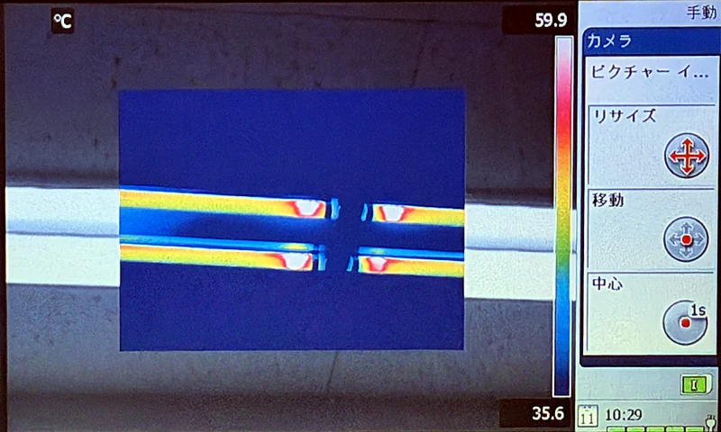 FLIR SC6xx ピクチャー イン ピクチャの表示画面