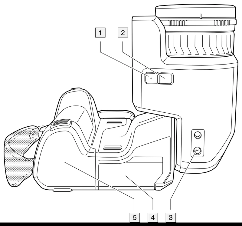 FLIR T8xx 底面の各部名称